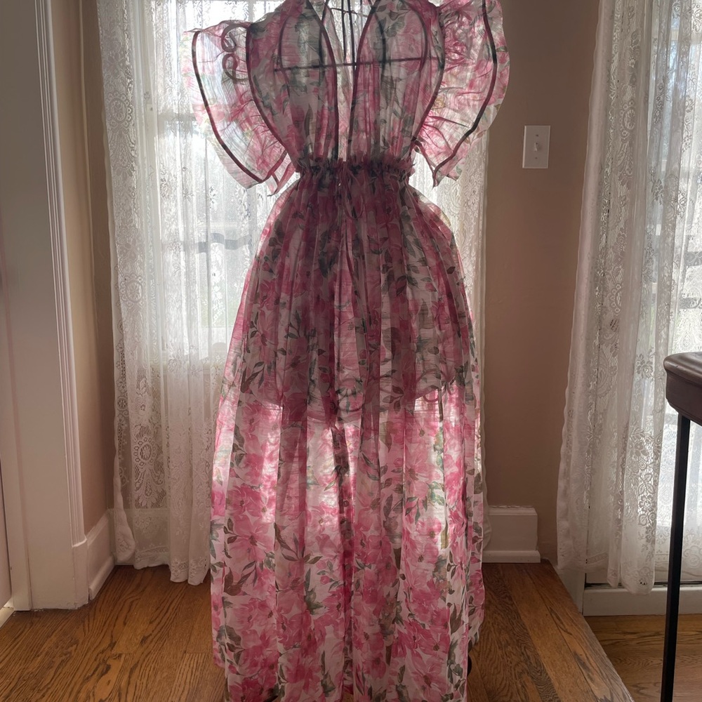 Gorgeous Sheer Floral Dress